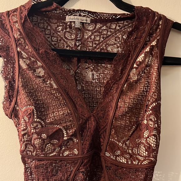 Purple lace bodysuit - Picture 2 of 2